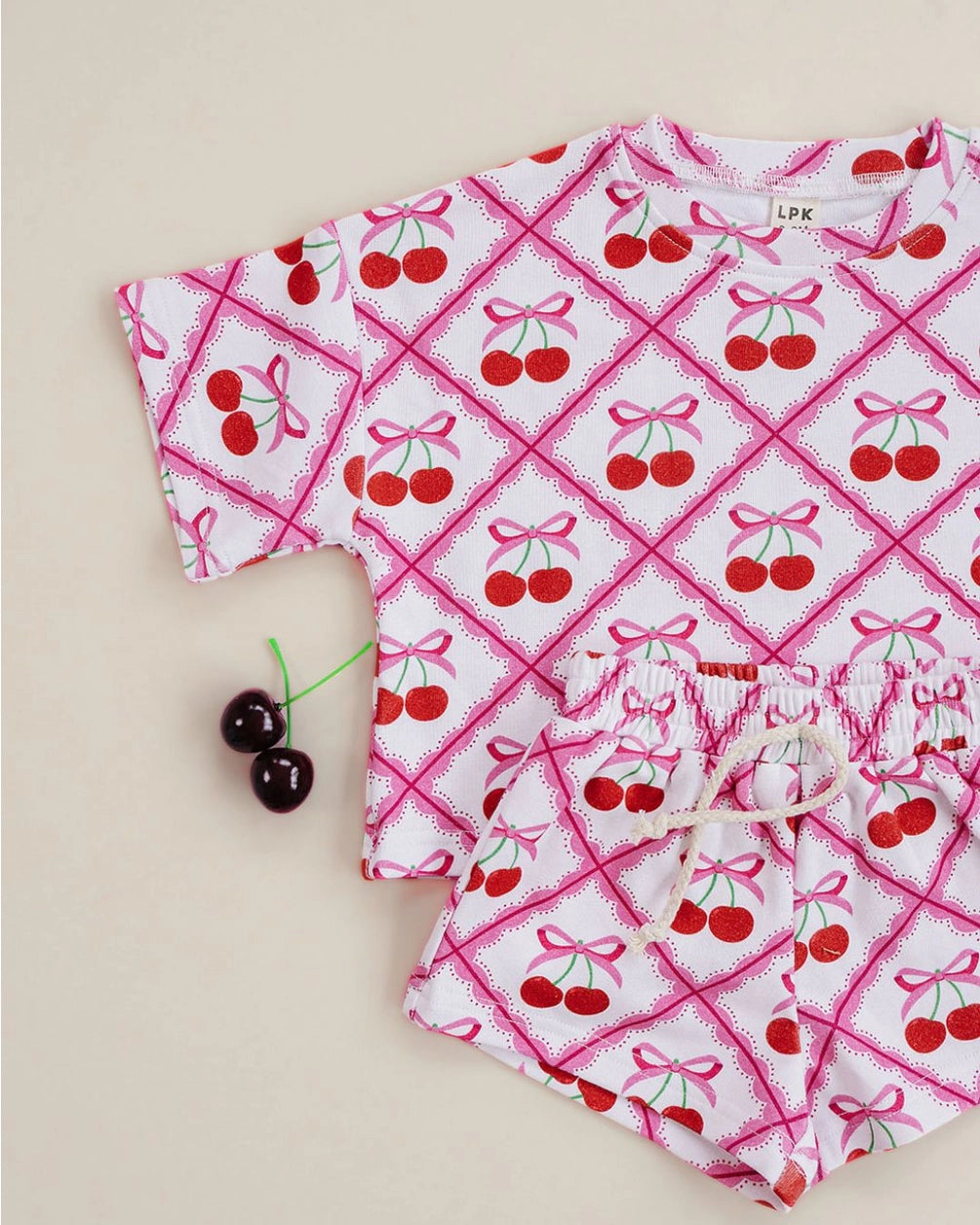 Cherry Bow- Butter Soft Set