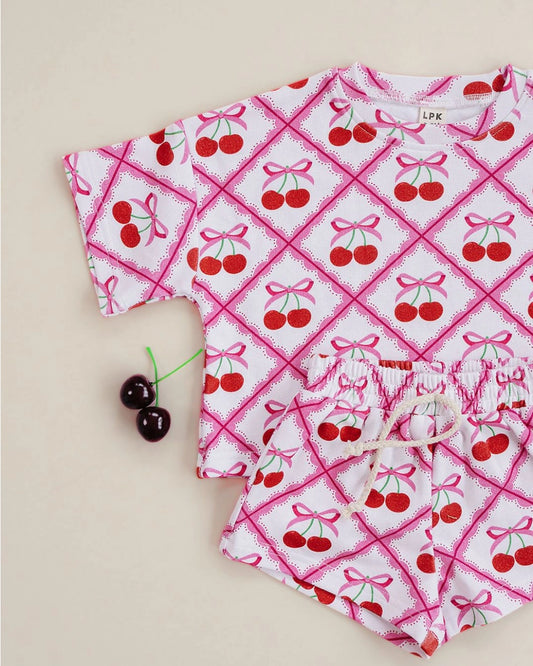 Cherry Bow- Butter Soft Set