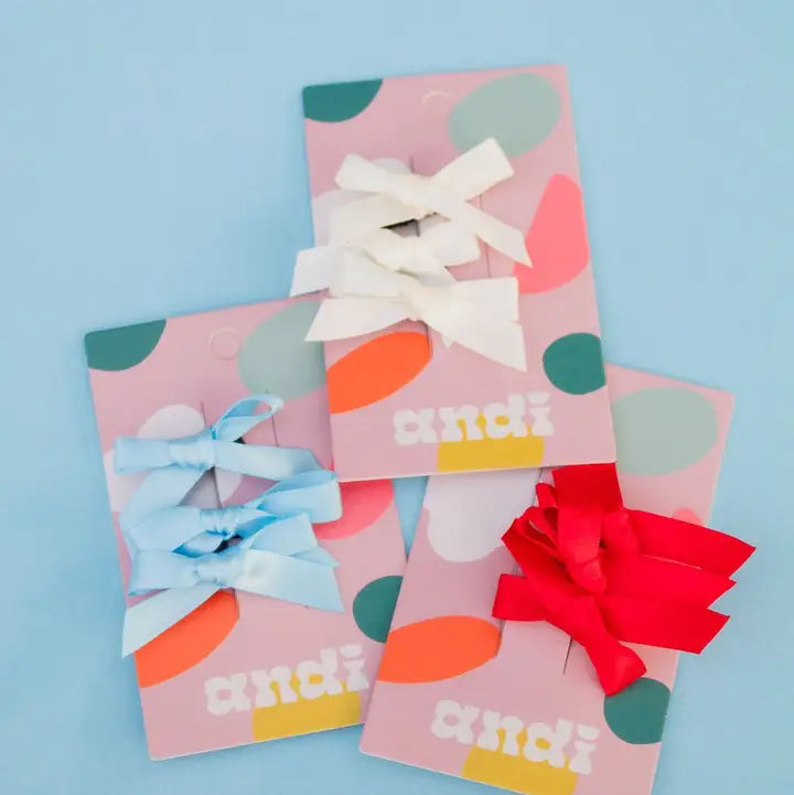 Teeny Satin Bows 3-Pack - Accessory